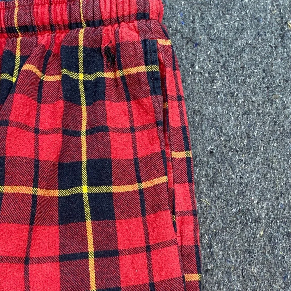 Polo Ralph Lauren Pajama Pants Sz M Mens Red Plaid Loungewear Sleepwear Tartan